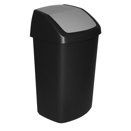 Curver Kosz na śmieci Swing 50 l, czarny