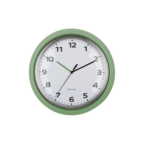Karlsson 6006GR ceas de perete design verde,diametru 34 cm