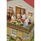 Sylvanian family 5302 Zweistöckiges Haus mit  rotem Dach und Lichtern