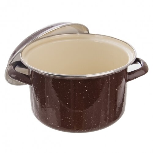 Orion Brown LEM zománcozott lábas fedővel, 3,3 l, 3,3 l termék 2. képe