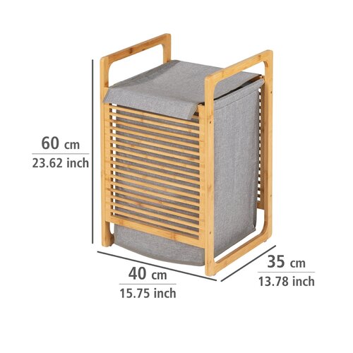 Wenko Coș pentru rufe murdare din material nețesut Bahari 43 l