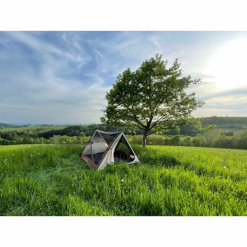 ClapTop Cort multifuncțional cu asamblare rapidă,210 x 210 cm