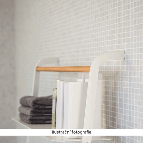 Wieszak drabinkowy BUNY, metal, biały