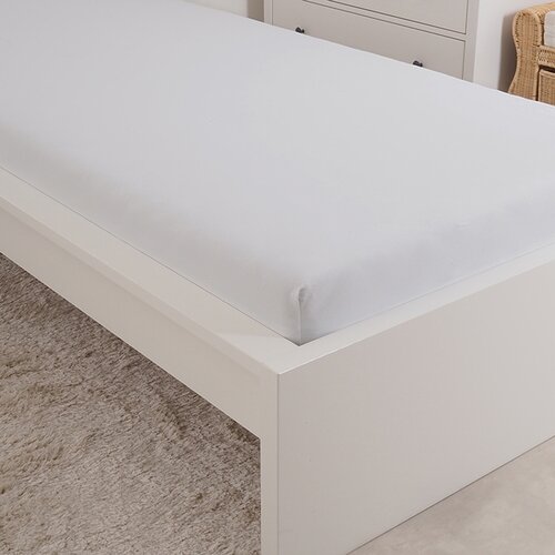 Cearșaf de pat 4Home Mako jersey alb, 90 x 200 cm