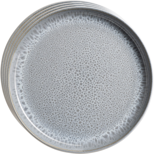 Mäser Dessertteller-Set Lunaria Grey 20 cm, 4 Stück