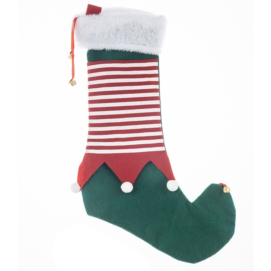 Altom Świąteczna skarpeta Elf zielona 50 cm