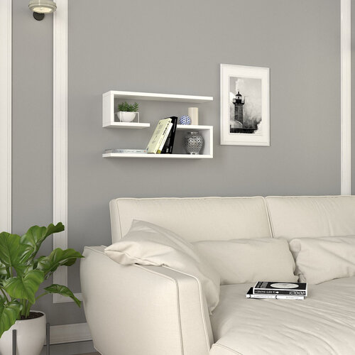 Raft Jenika White, 2 buc.