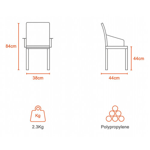 Scaun din ratan Brown 52 x 56 x 84 cm