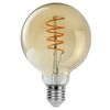 Rabalux Dekorativní LED filament žárovka s točeným vláknem, jantarová, E27, G95, 4 W, 350lm