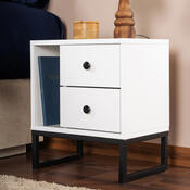 Nachttisch Glimmer White