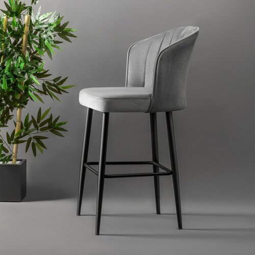 Set de scaune de bar Rubi Grey, 4 buc.