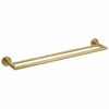 Sapho XR401GB X-Round Gold dvojitý držák ručníkov60 x 12 cm, zlatá