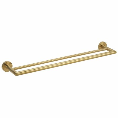 Sapho XR401GB X-Round Gold dvojitý držák ručníkov60 x 12 cm, zlatá