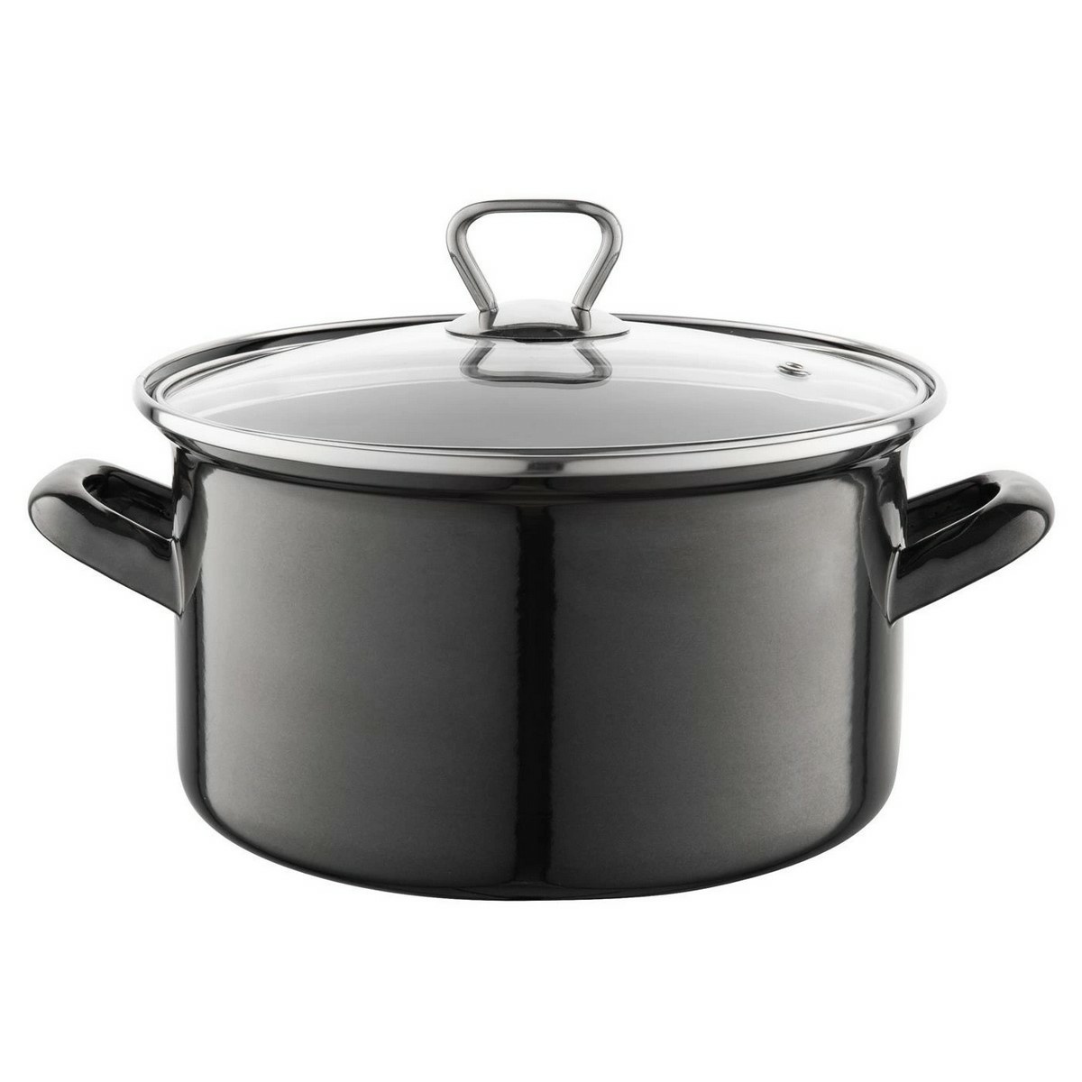 Product detail of Smaltovaný hrnec s poklicí 3,3 l, černá
