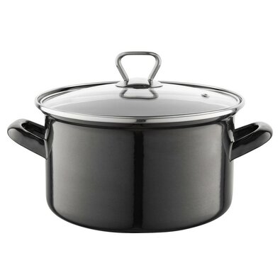 Vas emailat cu capac 3,3 l, negru