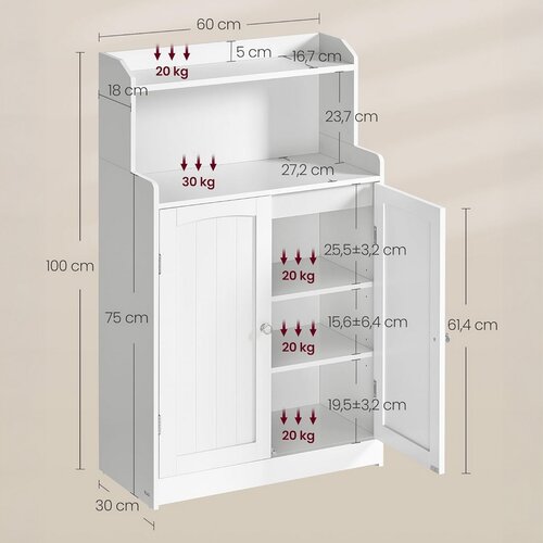 Szafka E1177 WT, 60 cm