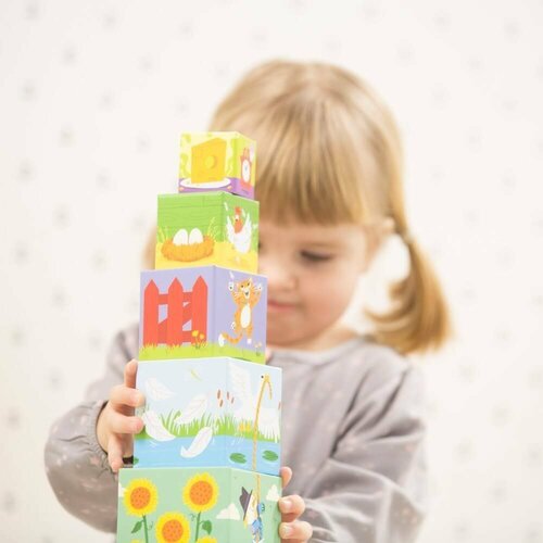 Trefl Primo Bildung-Stapelwürfel Farm