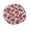 Siedzisko Adela okrągłe pikowane Kwiat bordo, 40 cm