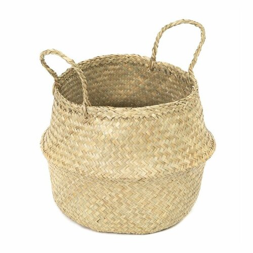 Compactor Pletena košara za shranjevanje iz morsketrave Belly, 35 x 32 cm, naravna