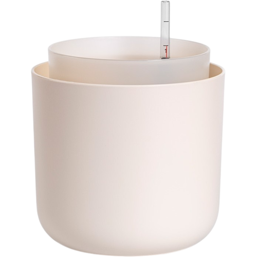Ghiveci cu auto-irigare Plastia Tolita, bej, diam. 19 cm