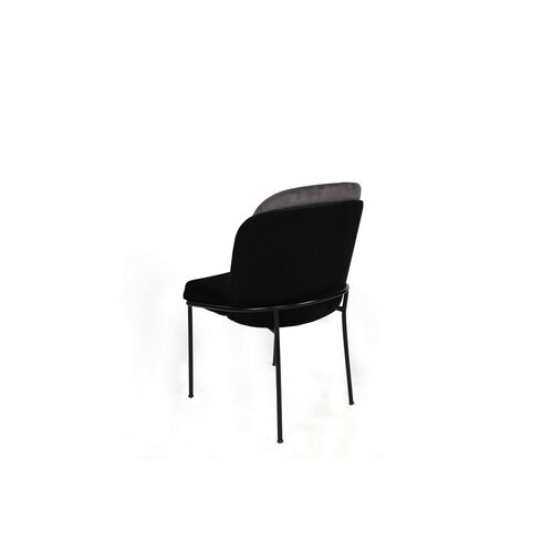 Set de scaune de sufragerie Dore Grey and Black, 2buc.