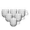 Altom Set of glass mugs Hearts, 310 ml, 6 pcs