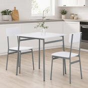 Jídelní set pro 2 osoby CORE White, šedá konstrukce