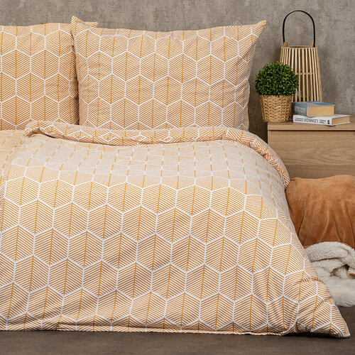 4Home Flanelno posteljno perilo Honey, 140 x 220 cm, 70 x 90 cm