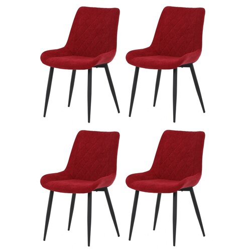 Sada jídelních židlí DCL-218 RED2, 4 ks