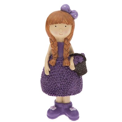 Dekoracija Lavanda deklica, 5 x 13 x 5 cm,poliresin