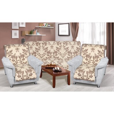 Komplet Karmela plus 3+1+1 Cvet bež, 1 kos 150 x200 cm, 2 kosa 65 x 150 cm