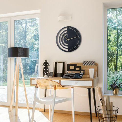 Ceas de perete Chrono Black , 50 x 50 cm