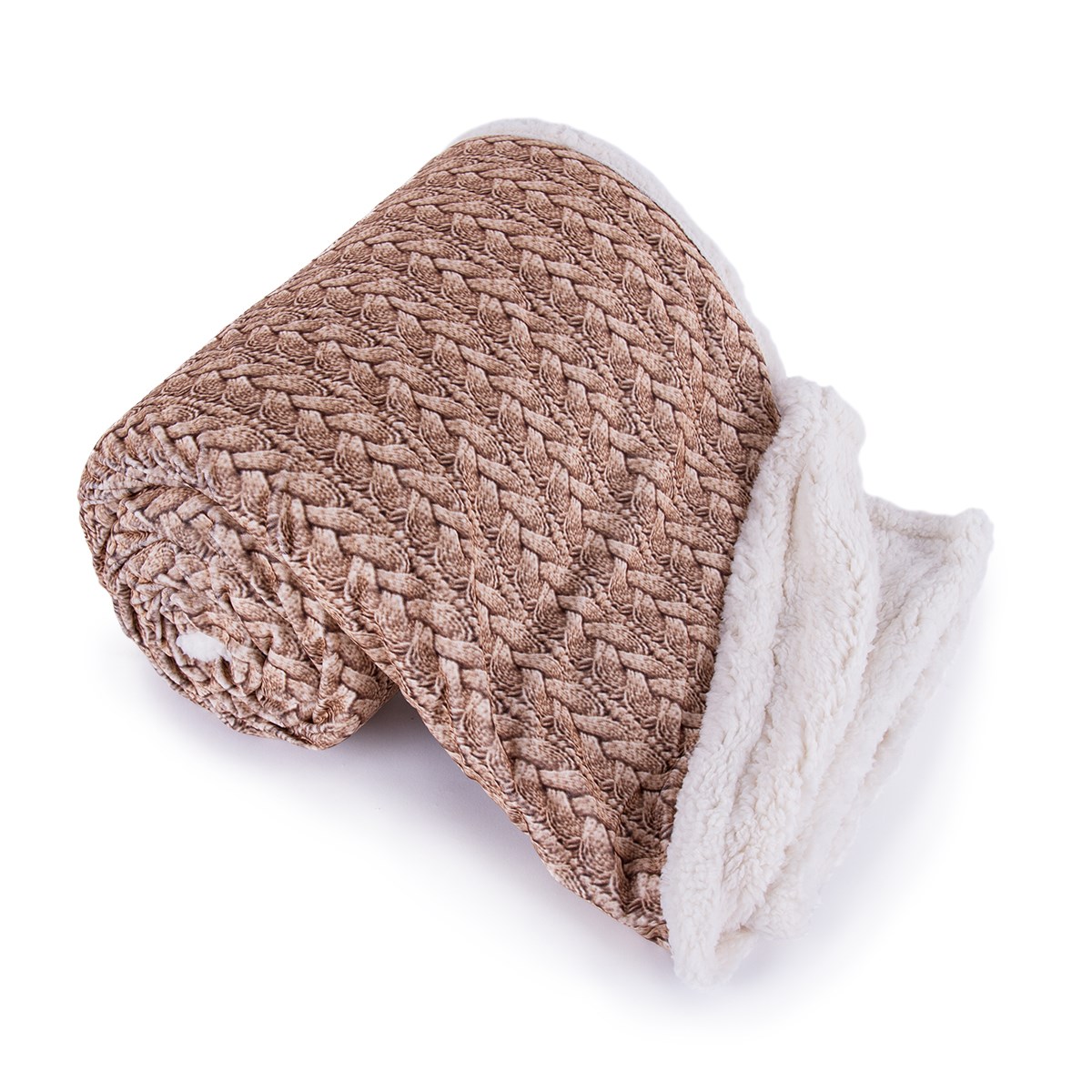 Jahu Baránková deka Maglia hnedá, 150 x 200 cm