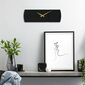 Nástěnné hodiny Origami APS097, Black, 16 x 49 cm