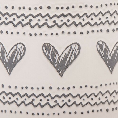 Ceașcă de ceramică Inimioare III, 450 ml