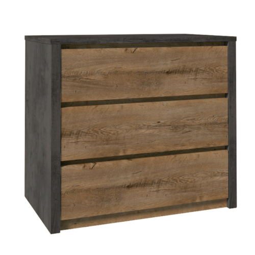 Komoda MONTANA K3S, šedá