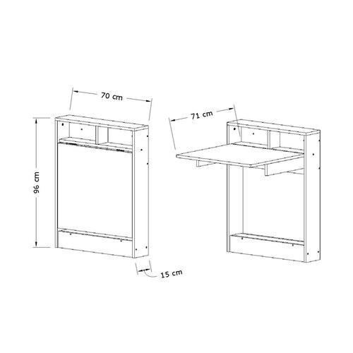 Klappbarer Esstisch Patara White