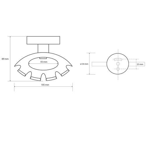 Тримач для щіток SAPHO XB901 X-Round Black, чорний