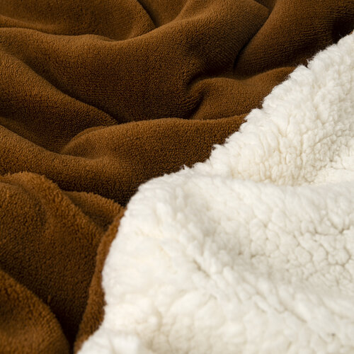 4Home Beránková deka tmavě hnědá, 150 x 200 cm