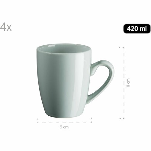 Mäser Jedálenská súprava riadu 16 ks PASTEL SELECTION – mentolová