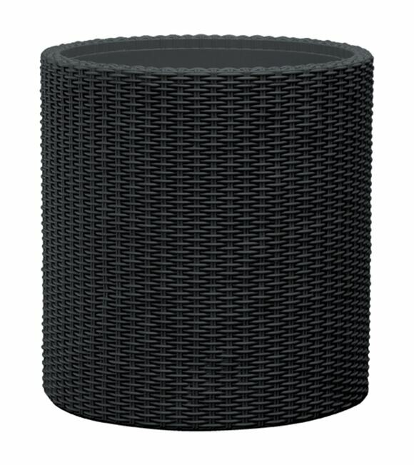 Kvetináč Keter Cylinder M 18 l, antracitová