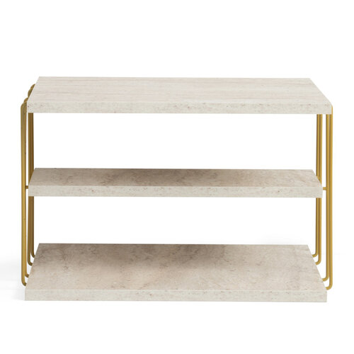 Odkládací stolek Lifon Gold Travertine
