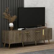 Televizní stolek Detas Walnut and Gold