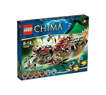 Lego Chima Craggerův krokodýlí člun, vícebarevná
