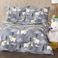 4Home Flanelasta posteljnina Nordic Bear, 140 x 20