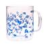 Glastasse Blaue Blumen, 410 ml