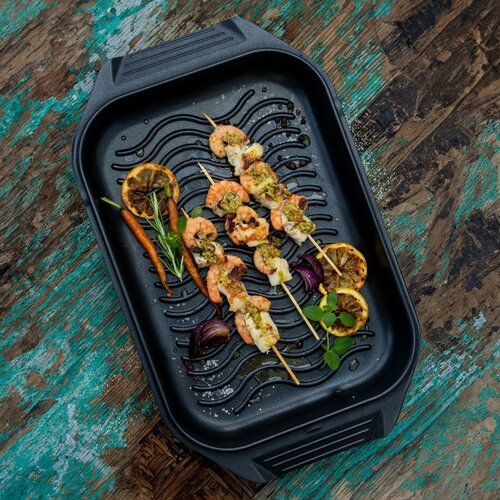 Elo 62042 Sütőedény grillfedéllel Karree 42 x 26cm