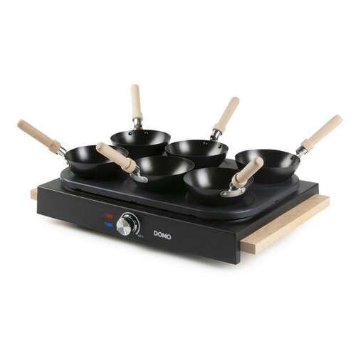 DOMO DO8719W elektrický lívanečník a WOK, 2v1