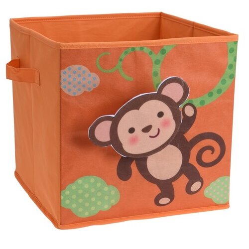 Pudełko do przechowywania dla dzieci Małpa, 32 x 32 x 30 cm