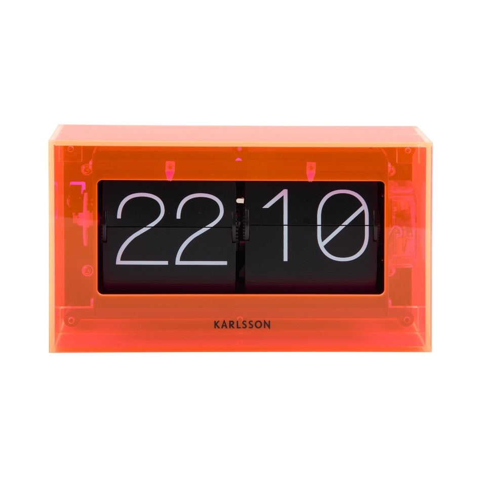 Karlsson 5976OR design fali/asztali flip óranarancssárga, 21 cm